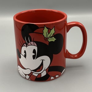 Minnie Maus Weihnachten Disney Galerie Kaffee Tee Becher Tasse Rot Oversized 24 oz Bild 3