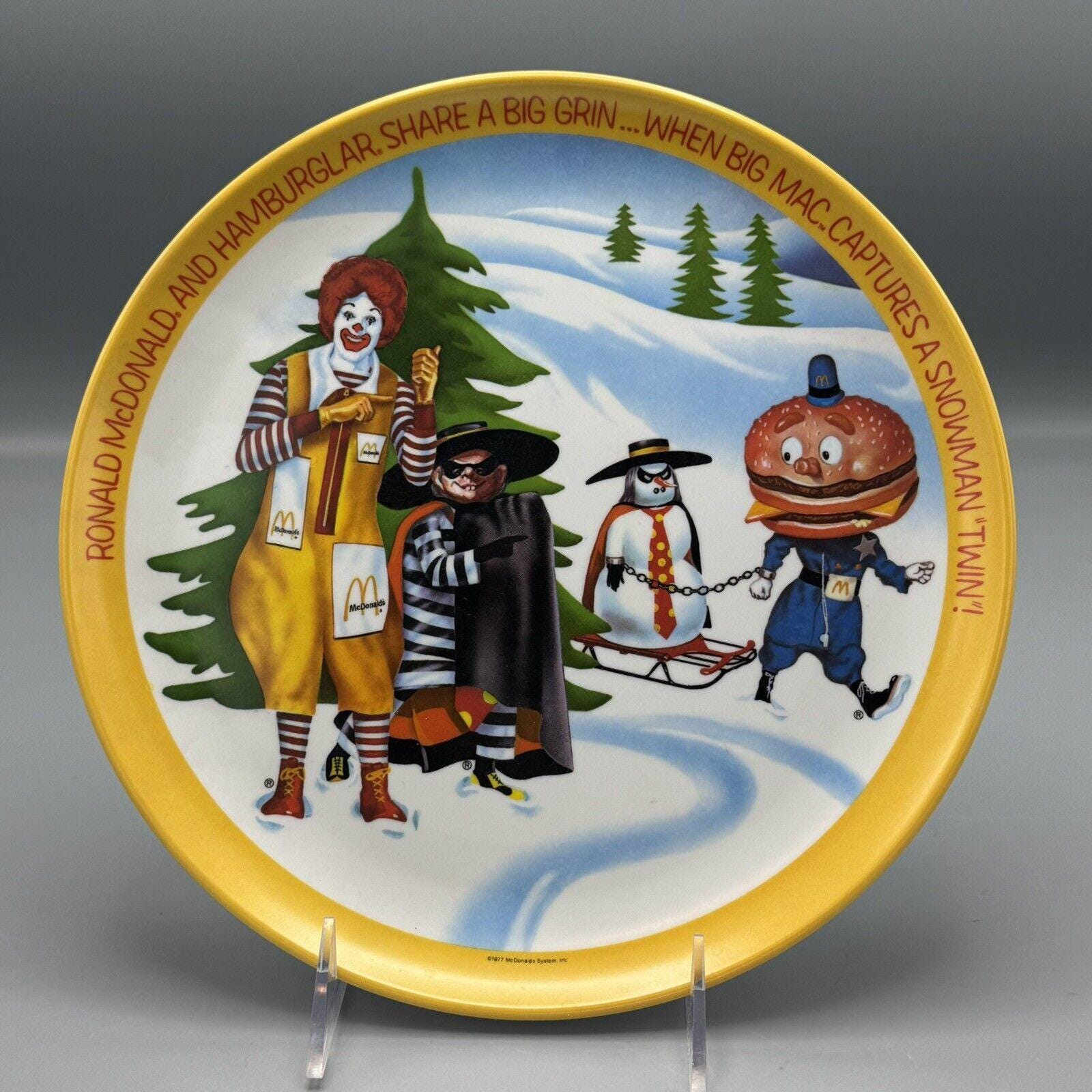 1977 Mcdonalds Winter Melamine 10