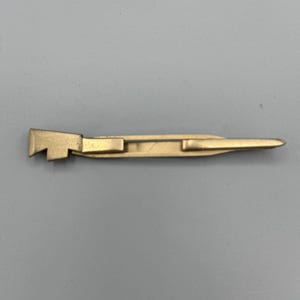 Vintage Swank Krawatten Clip Verschluss Gold Tone Piloten Unisex Axt Schwert Spike 3.5 &quot;L