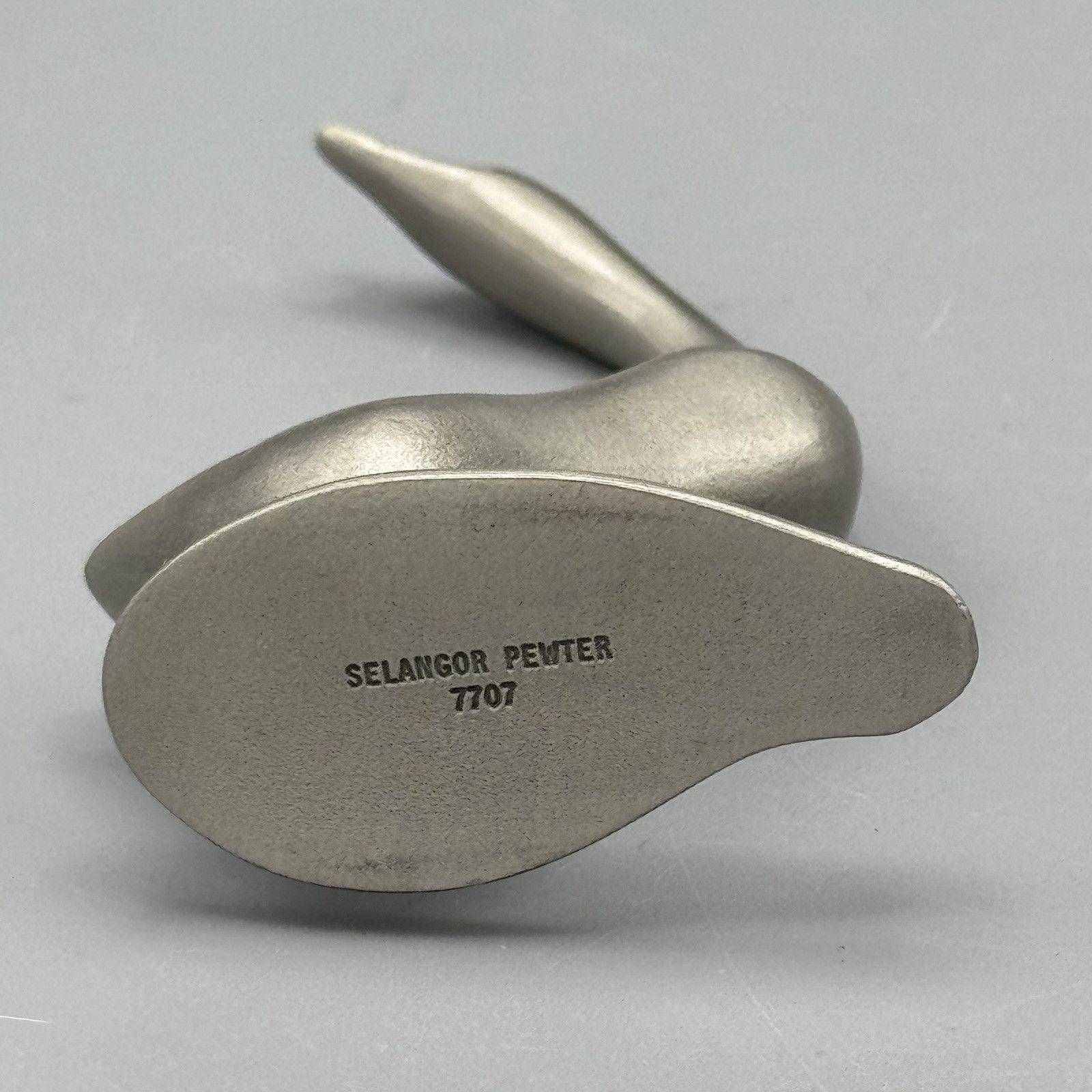 Vintage Selangor Pewter Bird Figurine Goose Duck Swan 7707