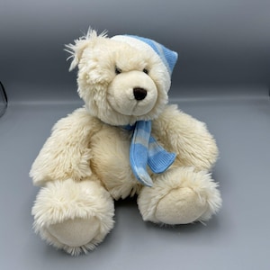 Keel Toys Simply Soft Collection Teddy Bear Plush Scarf Hat Stuffed Animal 10&quot;