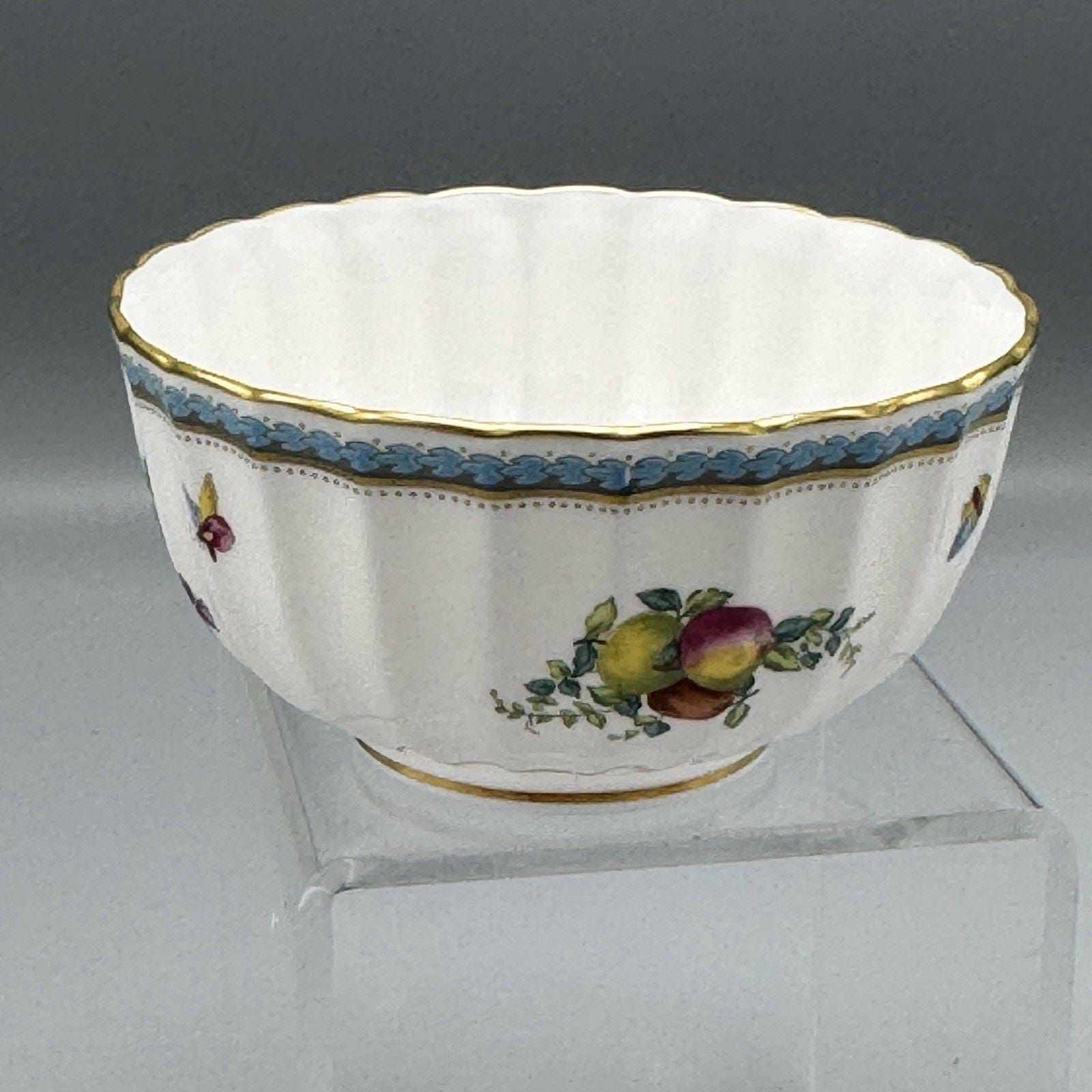 Spode Fine Bone China Trapnell Cranberry Bowl England Disc Blue