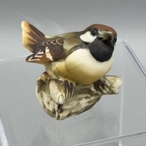 Vtg Capodimonte Savastano Italy Porcelain Bird on a Branch
