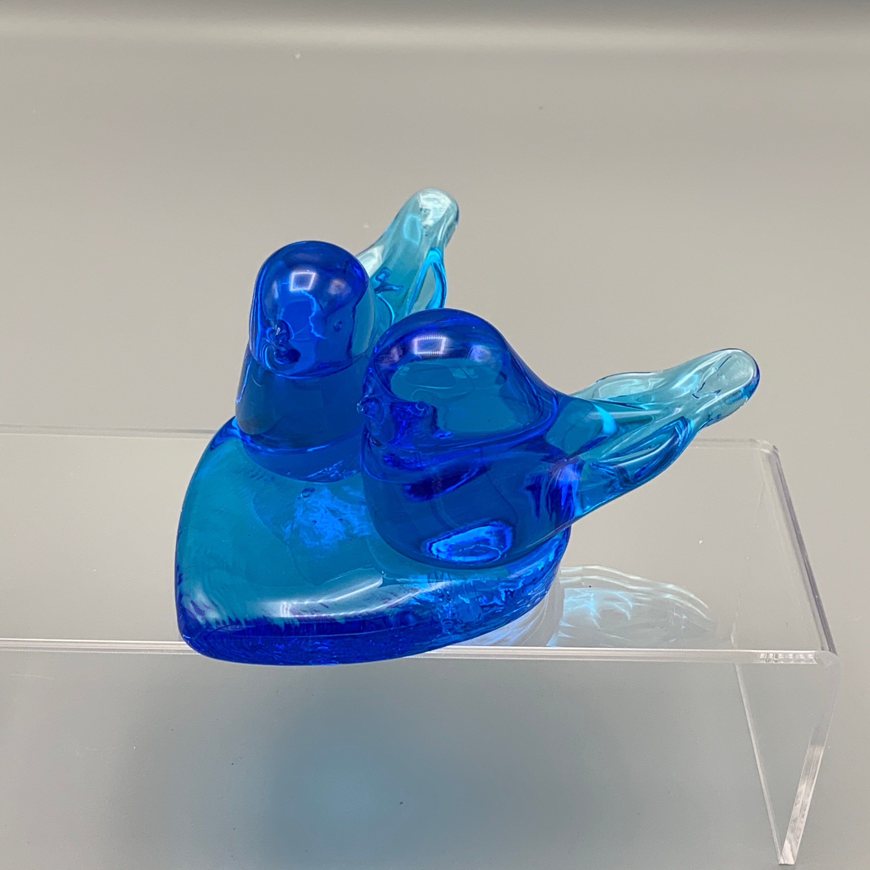 Bluebird of Happiness Signed 1990 Leo Ward-two Beautiful Love
