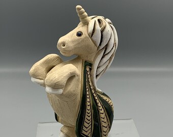 ヴィンテージ アルテサニア リンコナダ 彫刻入りユニコーンの置物
