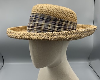 Brown Eric Javits ‘90s quilted headband NWT Eric Javits Brown Wool Hat With White Hatband, Label  main image 4