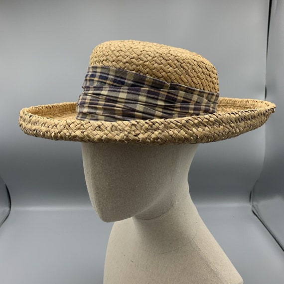 Eric Javits Home Run Woven Cap - sz S/M Eric Javits Home Run Cap Woven Straw Hat S/M NWT | eBay main image 4