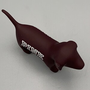 Victoria's Secret PINK Friday Limited Edition Collectible Mini Dog Burgundy image 6
