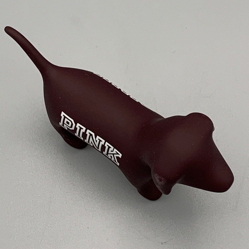 Victoria's Secret PINK Friday Limited Edition Collectible Mini Dog Burgundy image 6