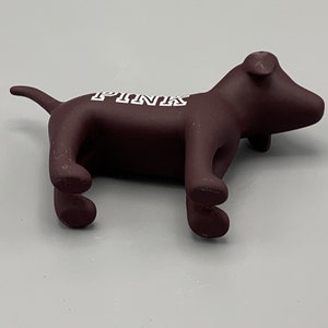 Victoria's Secret PINK Friday Limited Edition Collectible Mini Dog Burgundy image 7