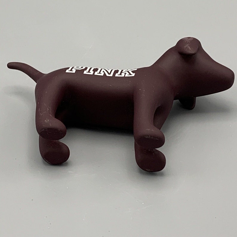 Victoria's Secret PINK Friday Limited Edition Collectible Mini Dog Burgundy image 7