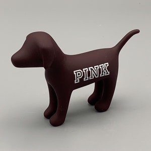 Victoria's Secret PINK Friday Limited Edition Collectible Mini Dog Burgundy image 1