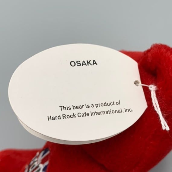 ハードロックカフェ大阪 ぬいぐるみ レッドビーニーベア リタ・ベアラ