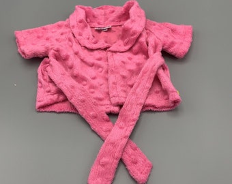Build a Bear Workshop Hot Pink Bath Robe Clothing Accessories Swim Suit Cover Up