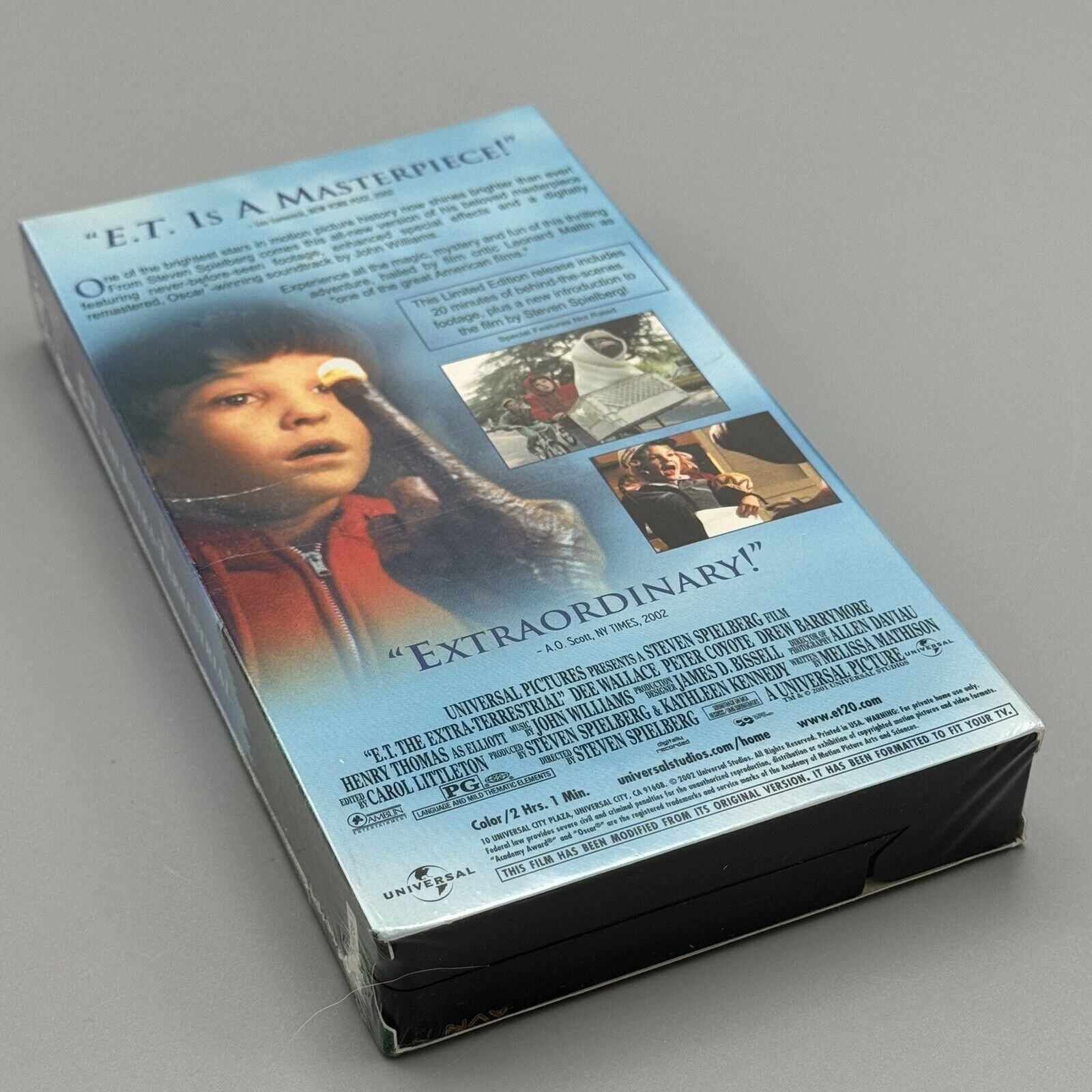 E.T. the Extra Terrestrial VHS 2002 20th Anniversary Limited