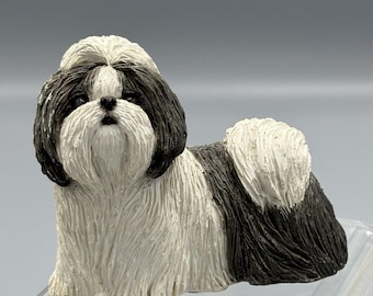 サンディキャスト シーズー犬フィギュア：サンドラ・ブルー