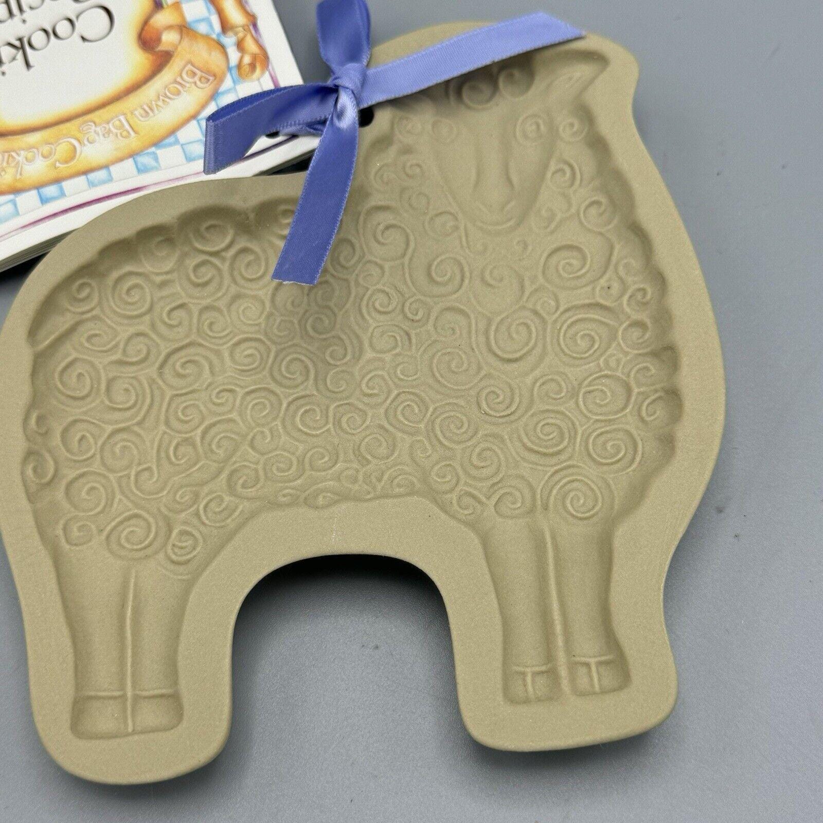 Vtg Brown Bag Cookie Art Mold Sheep Cookie Press 1983 Easter Wooly