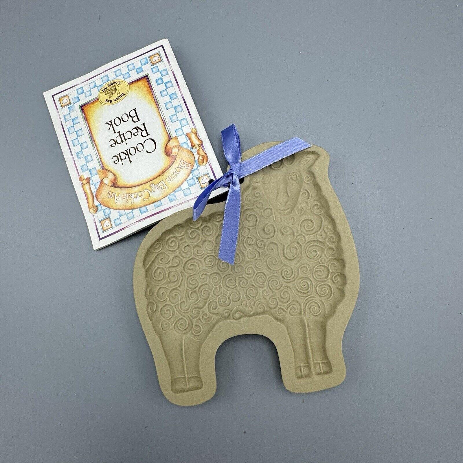 Vtg Brown Bag Cookie Art Mold Sheep Cookie Press 1983 Easter Wooly