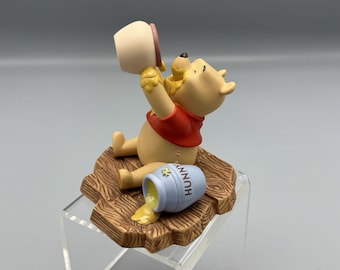 Vtg Disney Pooh and Friends Winnie the Pooh Figurine Life Is Sweet Hunny Pot
