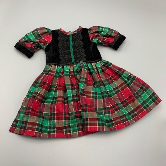 Holiday Red & Green Plaid Doll Dress Doll Accessories Christmas Birthday  Party Dress - Etsy