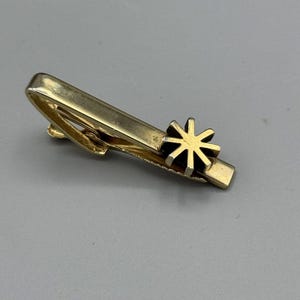 VTGG Unmarkierte Krawatten Clip Verschluss Gold Tone Piloten Unisex Modernist Spike 7,5 cm L