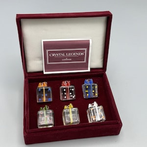 6 couverts Crystal Legends by Godinger Boîte cadeau de rangement en velours Recevoir