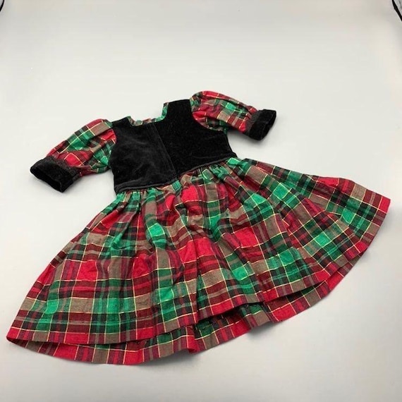 Holiday Red & Green Plaid Doll Dress Doll Accessories Christmas Birthday Party Dress - Etsy Holiday Red & Green Plaid Doll Dress Doll Accessories Christmas Birthday Party Dress - Etsy