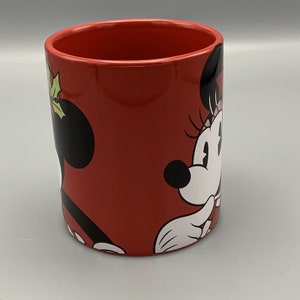 Minnie Maus Weihnachten Disney Galerie Kaffee Tee Becher Tasse Rot Oversized 24 oz Bild 2