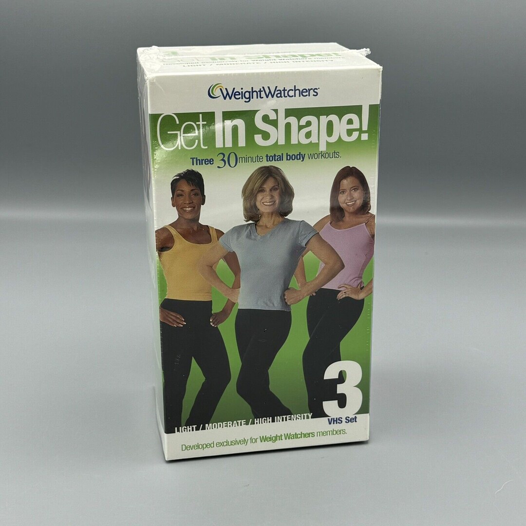 Weight Watchers Get in Shape 3 VHS Set Get Fit Get Moving Get