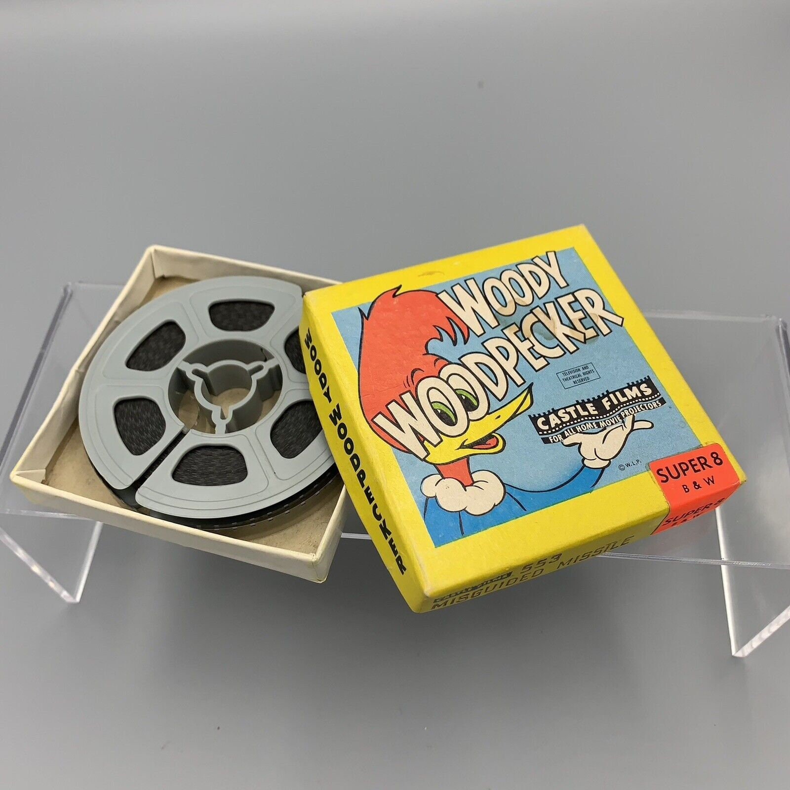 Vtg Super 8 Film Woody Woodpecker Misguided Missile Castle Films B