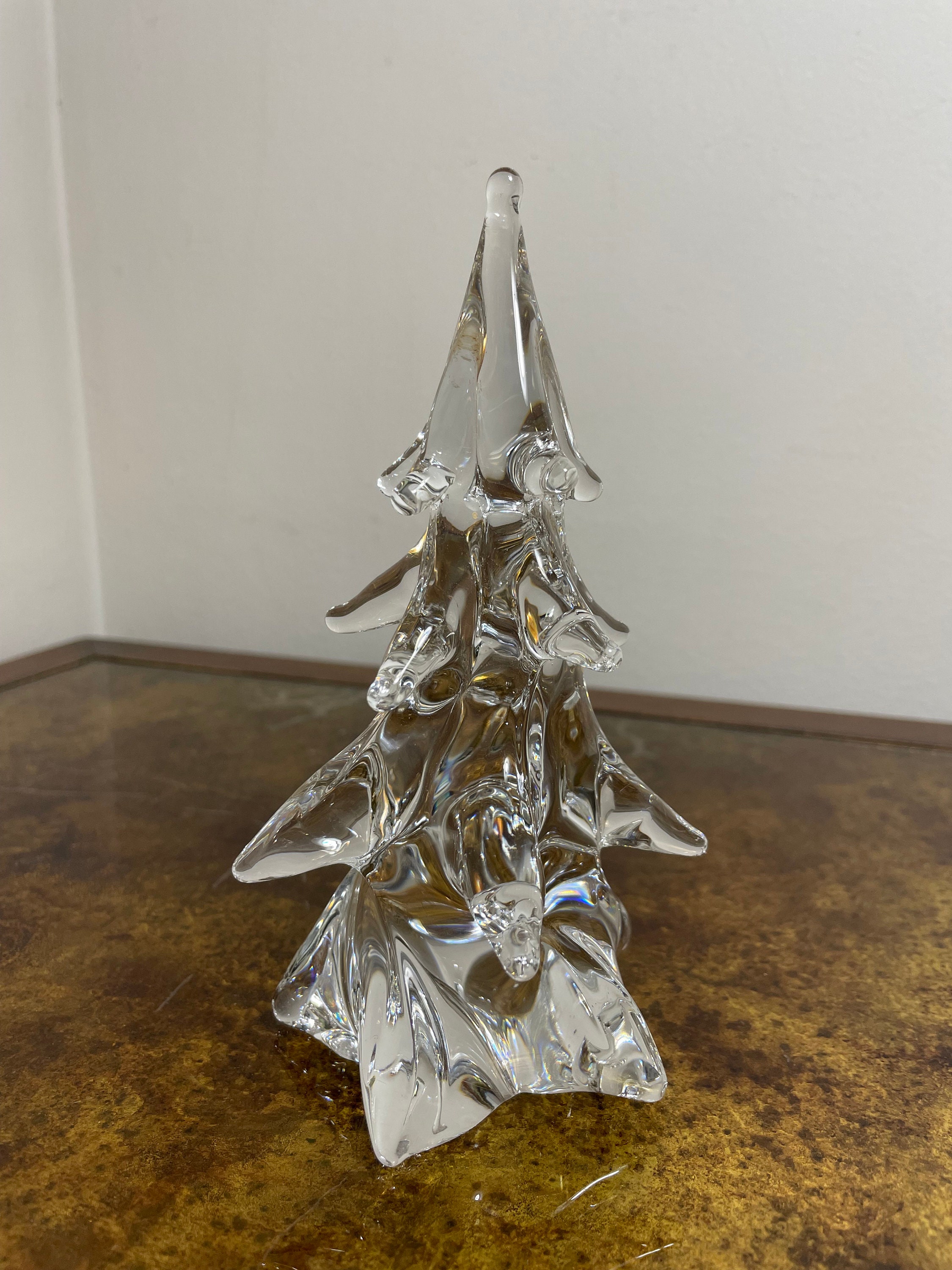 Vintage Clichy France Crystal Glass Christmas Tree * Holiday Tree
