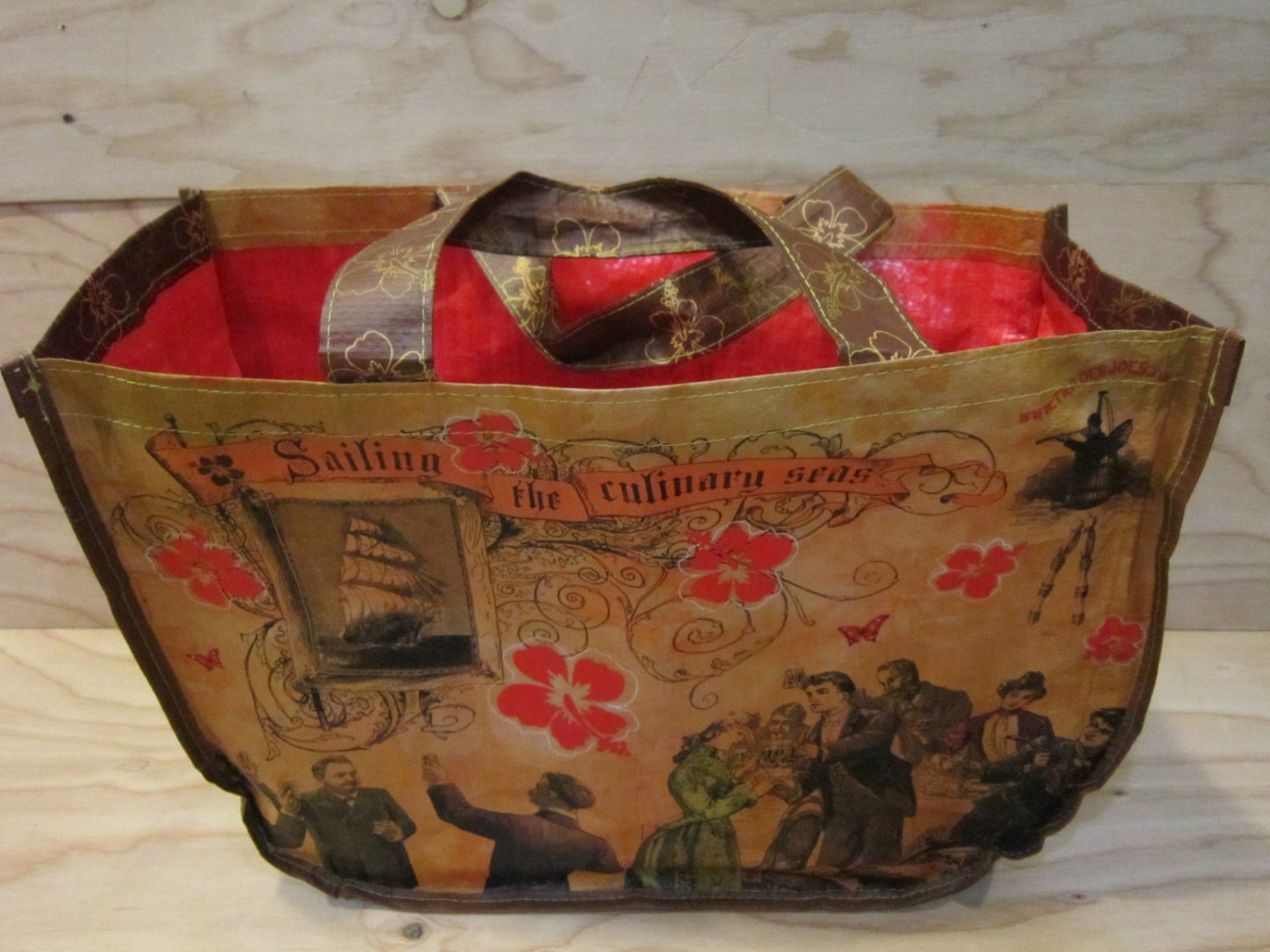 Vintage Trader Joe's Reusable Tote Shopping Bag Etsy