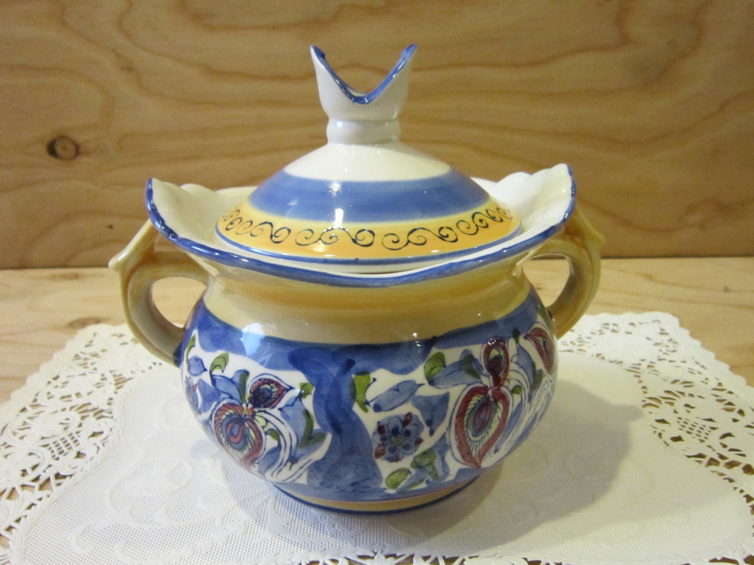 Vintage Soup Tureen or Serving Bowl with Lid and Handles Etsy