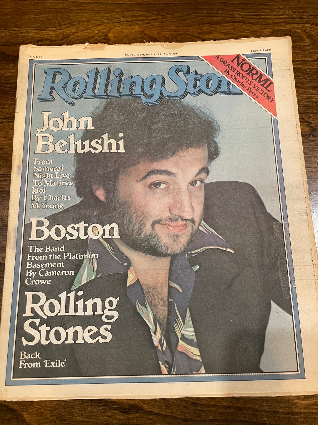 Vintage Rolling Stone Magazine 271 August 10, 1978 Issue John Belushi