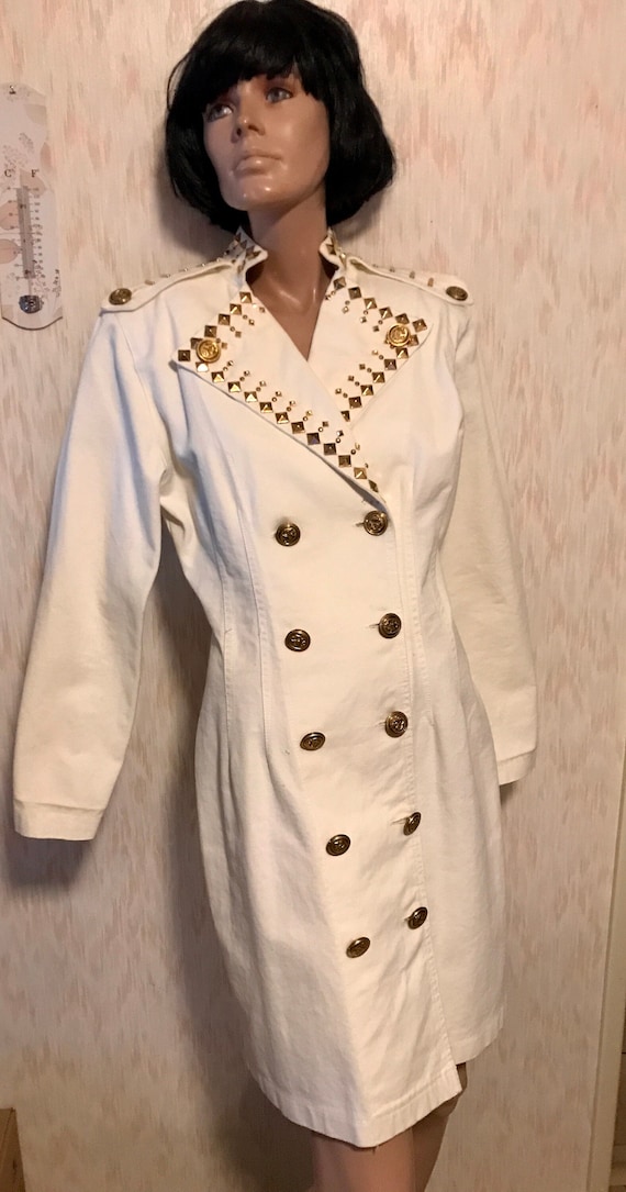 What a Stud! 1980s Monique Fashions Gold Studded W
