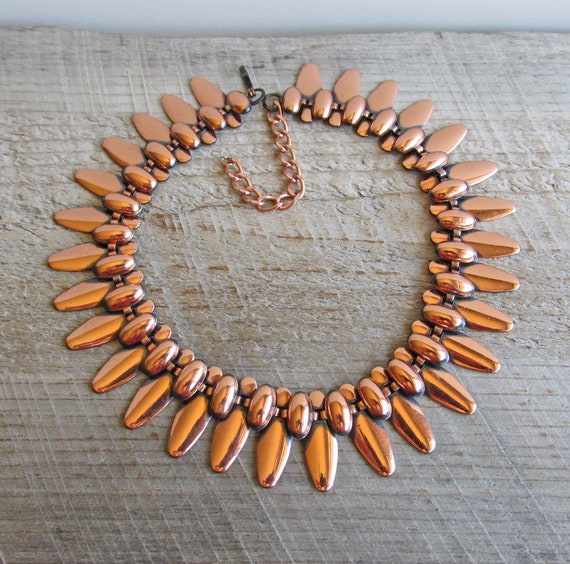 Vintage Copper Peter Pan Collar, Copper Renoir St… - image 8