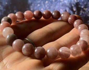 PINK LITHIUM QUARTZ Very Rare Saturated Polished Calming Crystal