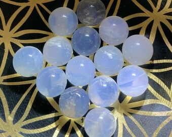 STARLIGHT BLUE ROSE Quartz (1) Piece 10mm Rare Gorgeous New Find Crystal Sphere Brq