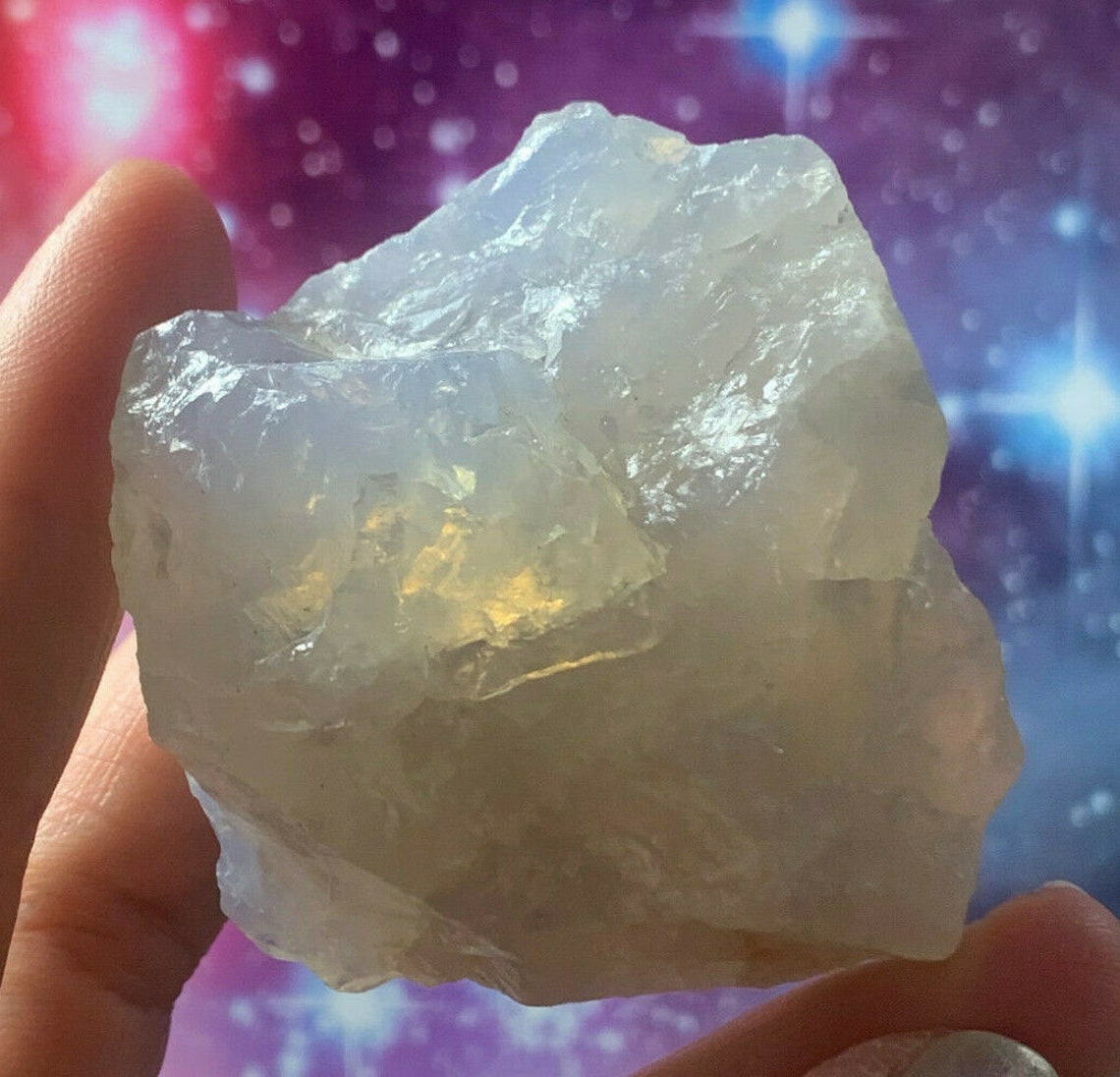 BLUE ROSE QUARTZ Rare Beautiful Gem Light Filled Powder Baby Etsy