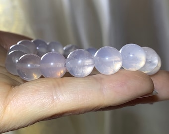 STUNNING Gem Blue Star Rose Quartz Gorgeous Very Rare 10mm Crystal Bracelet BRQ