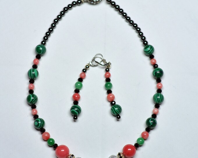 Sassy Jade, Malachite & SPM Hematite Set