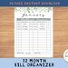 Printable Monthly Bill Tracker and Password Login Organizer - Etsy