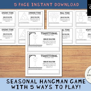 Hangman WORD Game Templates (Centers)  Hangman words, Fun word work  activities, Word games