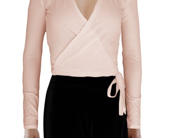 cashmere ballet wrap cardigan