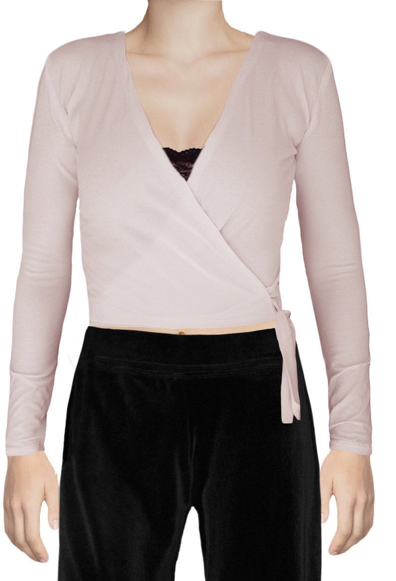 Long Sleeve Wrap Tie Sweater Shrug Cardigan Ballet Dance | Etsy