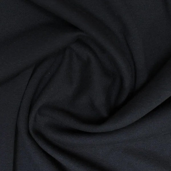 Black Ponte de Roma By The Yard Rayon Nylon Spandex Heavy Weight