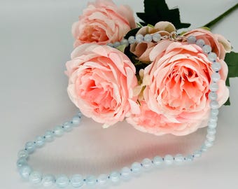 Aquamarine Graduated Necklace