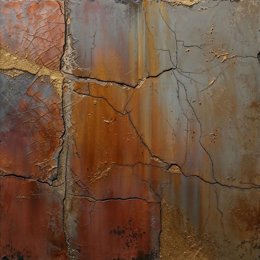 Rust Mineral Texture Background, Earth Tone Abstract Surface (digital ...