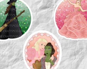 Wicked | Movie Stickers & Magnets | Laptop, Planner, Water Bottle Sticker