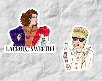 AbFab Stickers & Magnets | TV Stickers | Laptop, Planner, Water Bottle Sticker